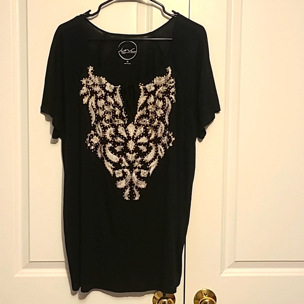 INC embroidered top sz 2x NWOT